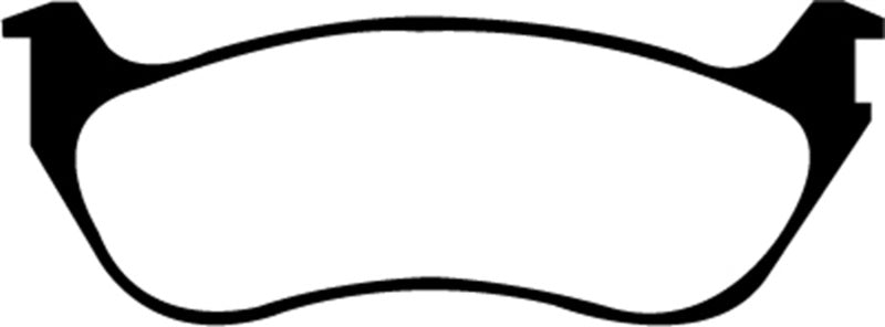 EBC 02-05 Ford Explorer 4.0 2WD Greenstuff Rear Brake Pads - DP61631 for 2002-2005 Ford Explorer - front view