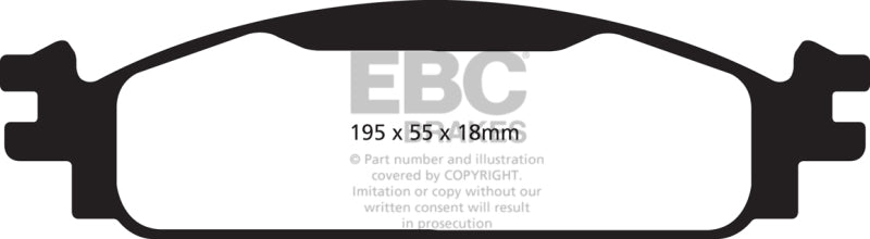 EBC 08-10 Ford Flex 3.5 Ultimax2 Front Brake Pads - UD1376