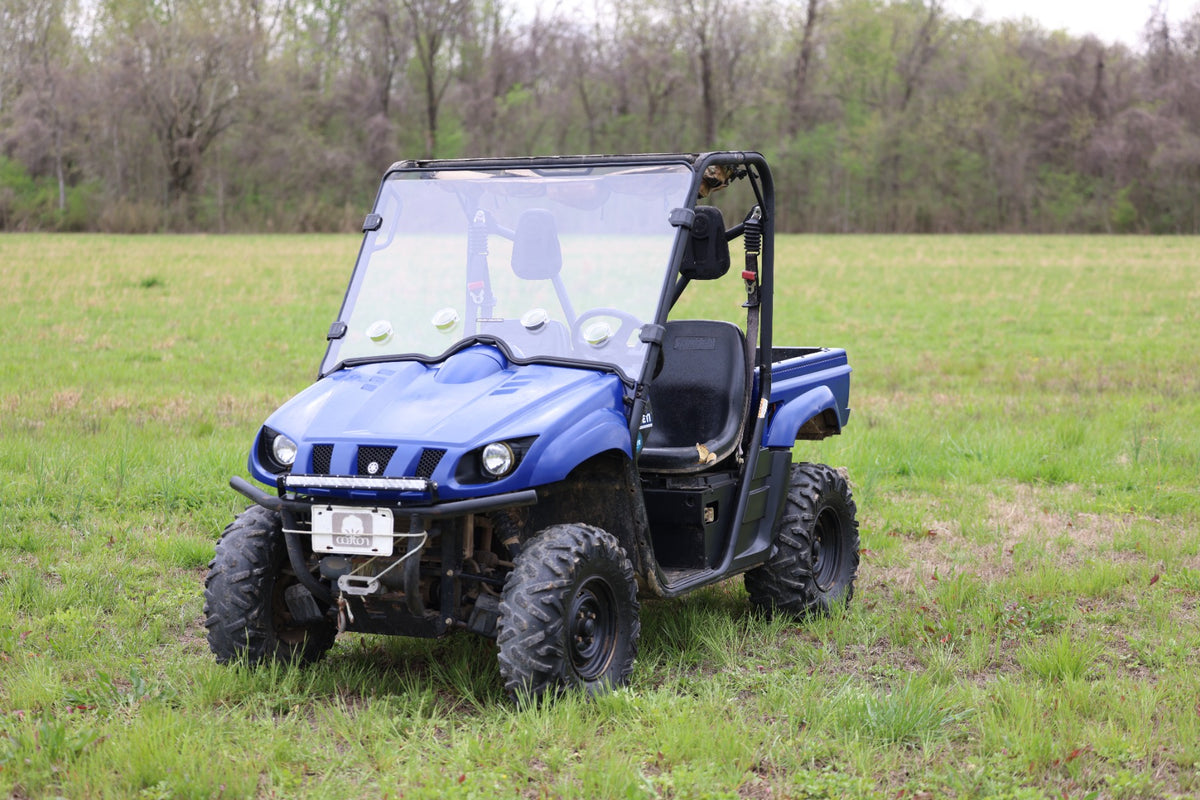 Rough Country - Vented Full Windshield - Scratch Resistant - Yamaha Rhino 660/Rhino 700 - 98241240 for 2008-2013 Yamaha Rhino
