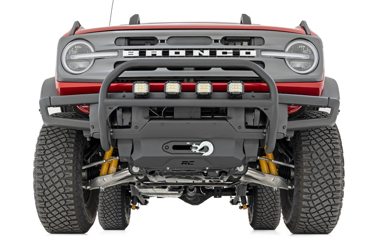 Rough Country - Nudge Bar - 20 Inch BLK DRL Single Row LED - OE Modular Steel - Ford Bronco (21-25) - 51102 for 2021-2023 For