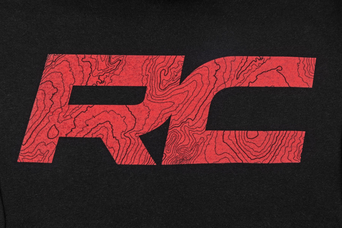 Rough Country Hoodie | RC Tread Sleeve | Black | SM