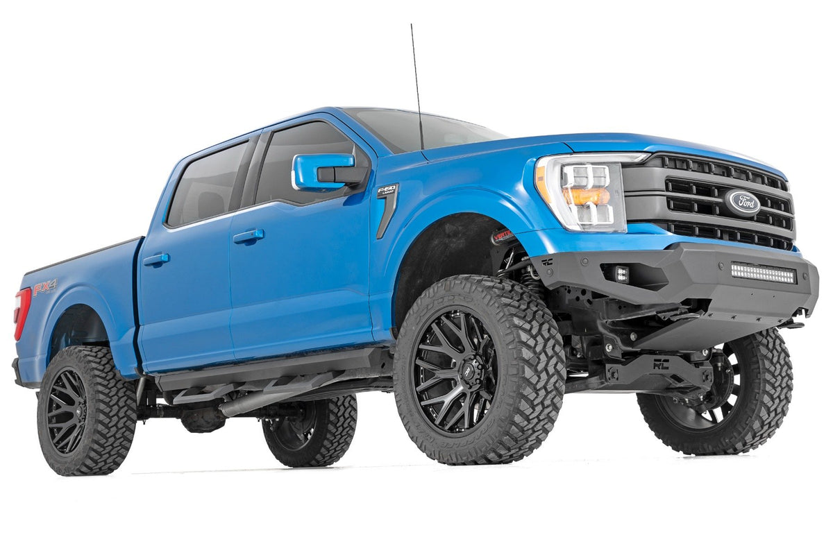 High Clearance Front Bumper | LED Lights &amp; Skid Plate | Ford F-150 (21-24)