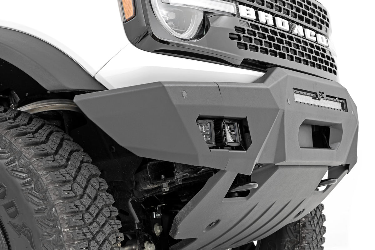 Rough Country - Front Bumper - Modular - Full Wings - Ford Bronco 4WD (2021-2025) - 51073 for 2021-2023 Ford Bronco - install