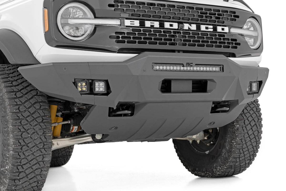 Rough Country - Front Bumper - Modular - Full Wings - Ford Bronco 4WD (2021-2025) - 51073 for 2021-2023 Ford Bronco - close-u