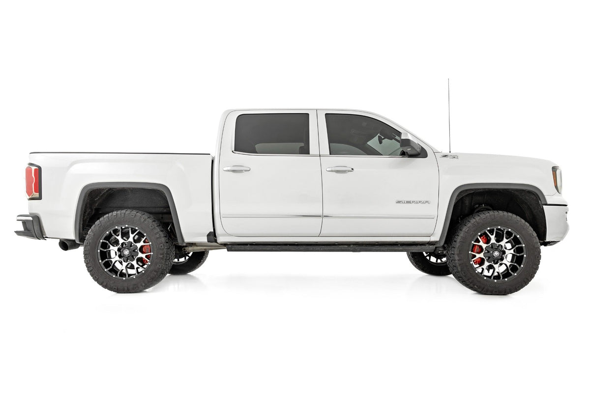 Rough Country - Caliper Covers - Front and Rear - Red - Chevy/GMC 1500 (14-18 & Classic) - 71100A for 2014-2018 Chevrolet Sil