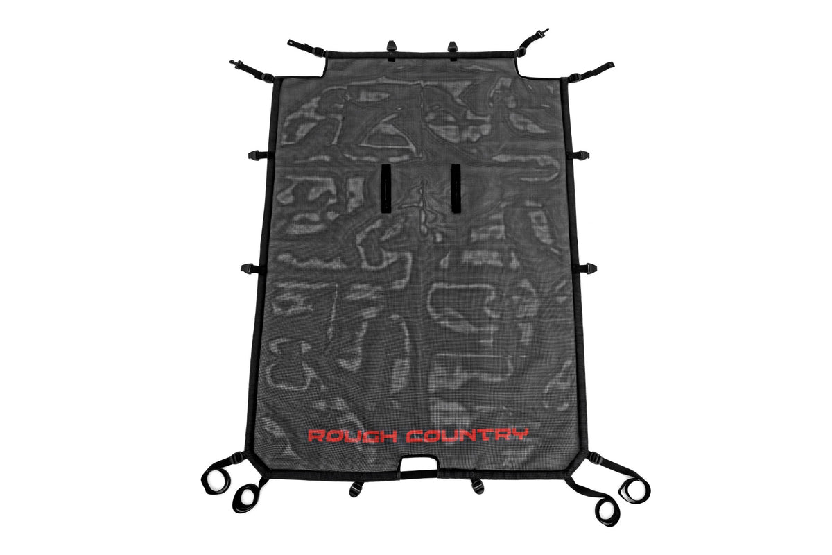 Rough Country - Mesh Bikini Top Plus - Black - Ford Bronco 4WD (2021-2025) - 85116 for 2021-2023 Ford Bronco - installed view