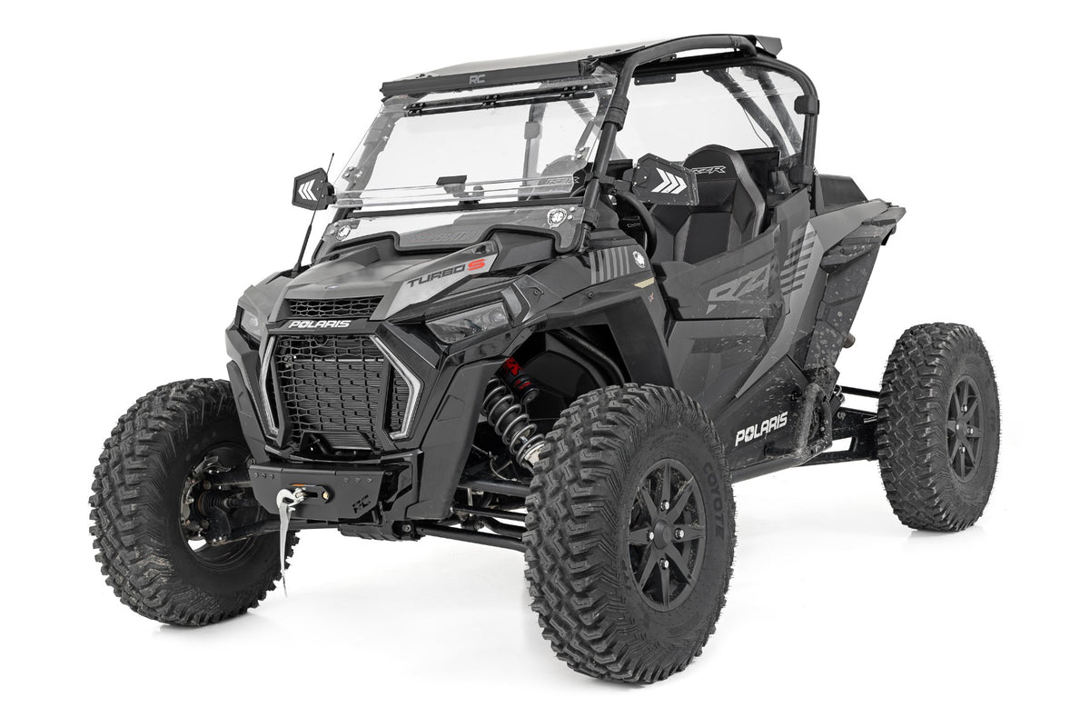 Rough Country - Winch Mount - RS4500S - Polaris RZR Turbo S4 - 93156 for 2021-2022 Polaris Rzr Turbo S - installed view