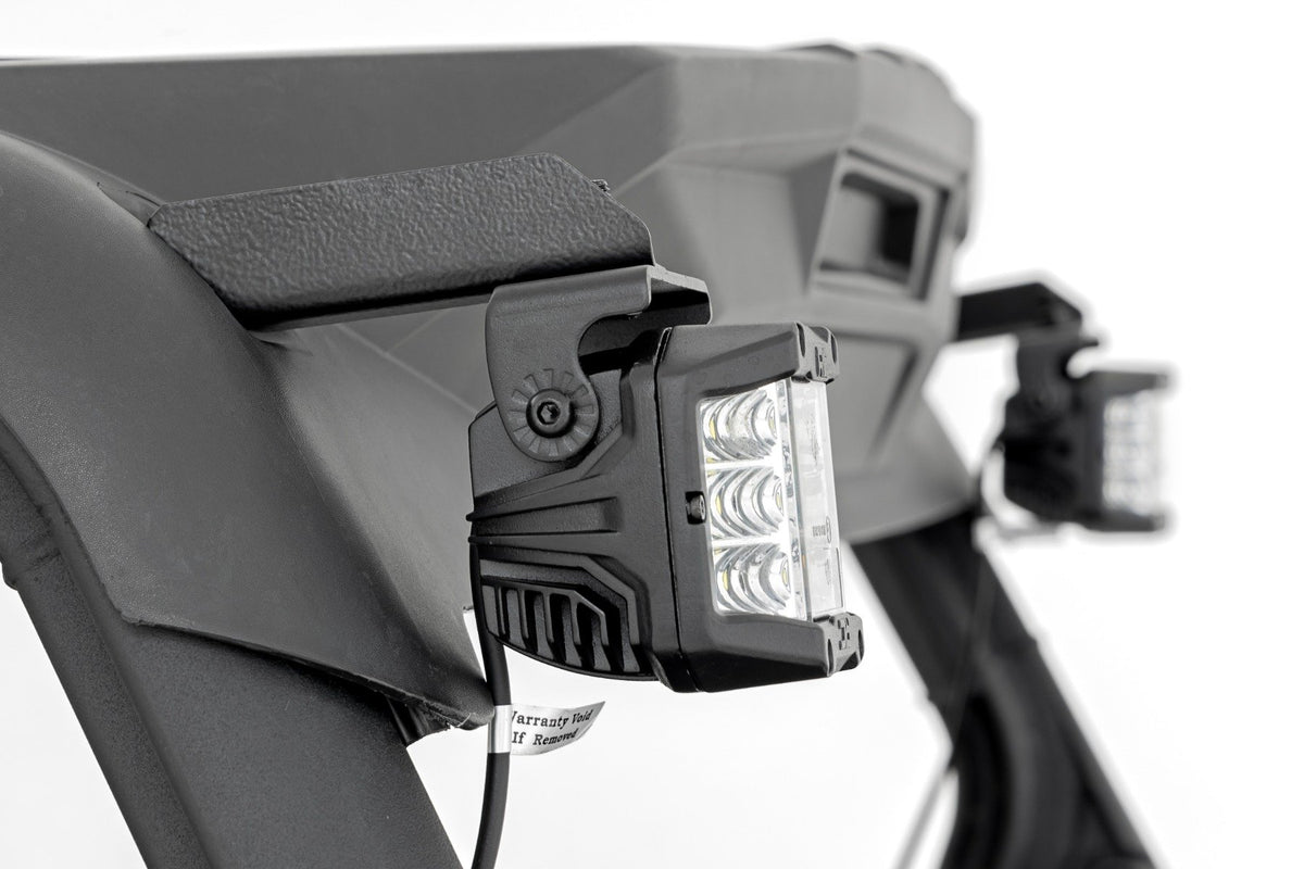 LED Light Kit | Rear Mount | 2&quot; Chrome Pair | Wide Angle | Can-Am Maverick Sport