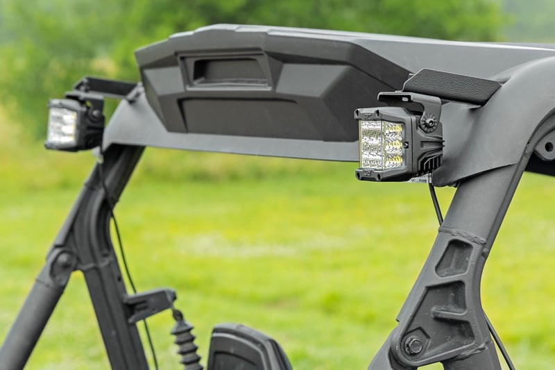 Rough Country - LED Light Kit - Rear Mount - 2" Black Pair - Spot - Can-Am Maverick Sport 1000R - 97081 by Rough Country - re