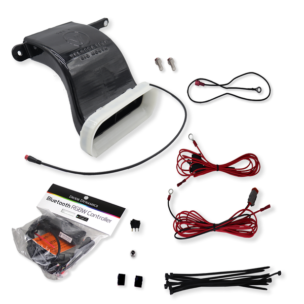 Velossa Tech - 2013-2017 Hyundai Veloster Turbo BIG MOUTH "LIT KIT" Ram Air Intake Snorkel for 2014 Hyundai Veloster - front 