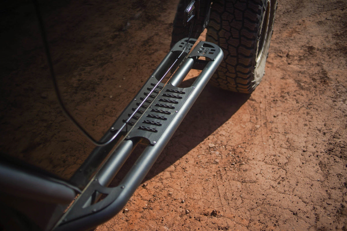 DV8 Offroad - 2007-2018 2-Door Jeep Wrangler JK | OE Plus Side Steps - SRJK-09