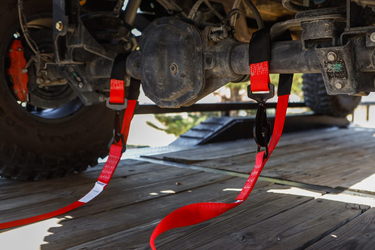 SpeedStrap 2In x 10Ft Ratchet Tie Down w/ Twisted Snap Hooks - Red - 26013