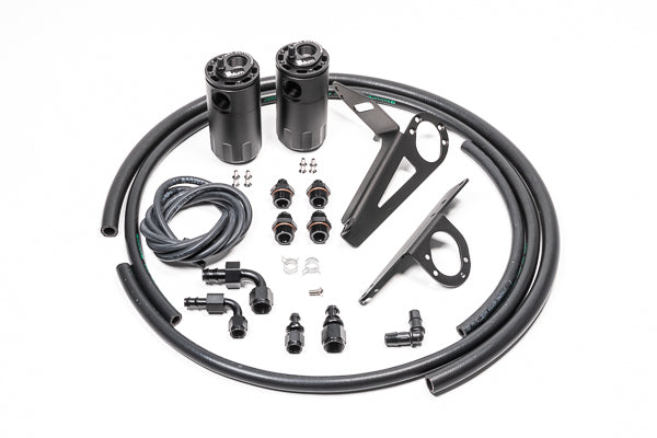 Radium Engineering 00-05 Honda S2000 LH Drive Only Dual Catch Can Kit Fluid Lock - 20-0096-FL