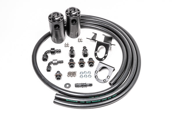 Radium Engineering 07-21 Toyota Tundra Dual Catch Can Kit Fluid Lock - 20-0240-FL