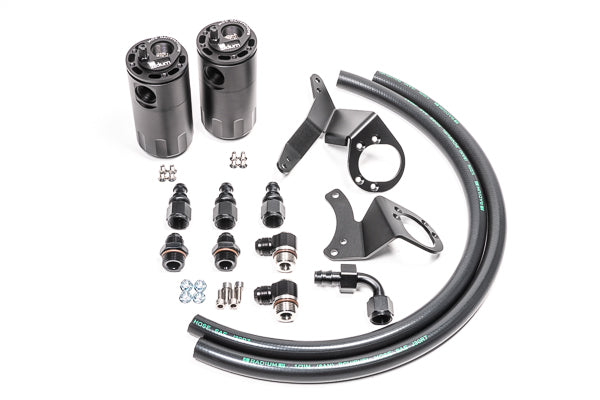 Radium Engineering Dual Catch Can Kit 2011-2014 Mustang GT Fluid Lock - 20-0324-FL