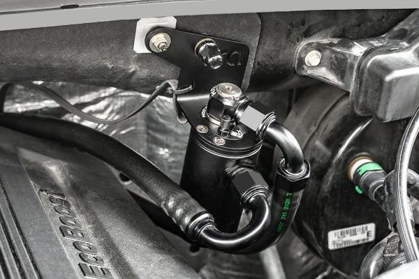 Radium Engineering 15-20  Ford F150 and Raptor EcoBoost PCV Catch Can Kit -  Fluid Lock - 20-0481-FL