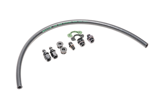 Radium Mitsubishi 4G63 Early Fuel Rail - 20-0533-02 - angle view