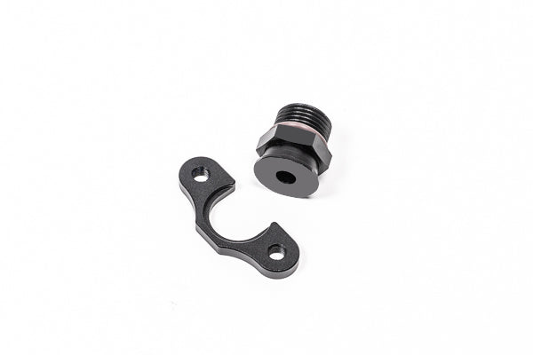 Radium Engineering FPR Adapter - 8AN ORB - 7mm Bore - 39mm Spacing - M6 - 20-0603