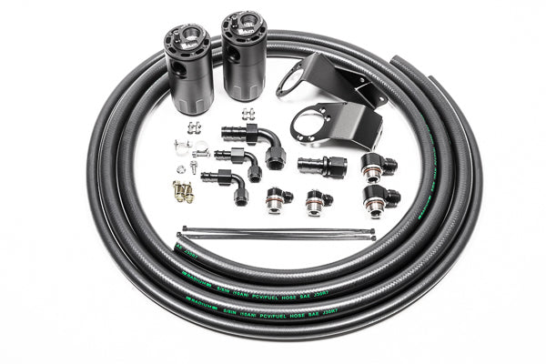 Radium Engineering 89-94 Nissan S13 Dual Catch Can Kit - Fluid Lock - 20-0727-FL