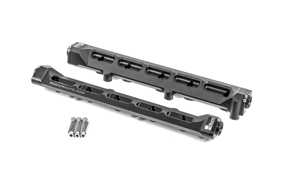 Radium Engineering Fuel Rails VW/Audi/Bentley 6.0L W12 - 20-0876 - angle view