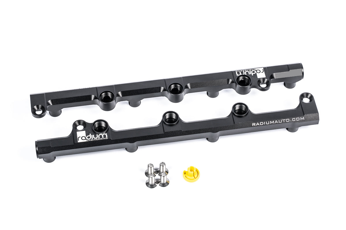 Radium Engineering Nissan VK56DE Fuel Rails - 20-1056 - angle view