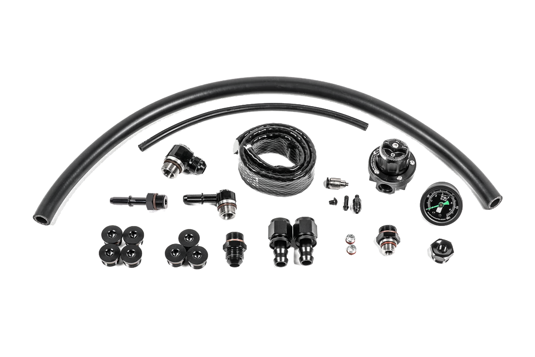 Radium Engineering Fuel Rail Plumbing Kit 01-03 GM Vortec 1800 L18 Big Block - 20-1062 - angle view
