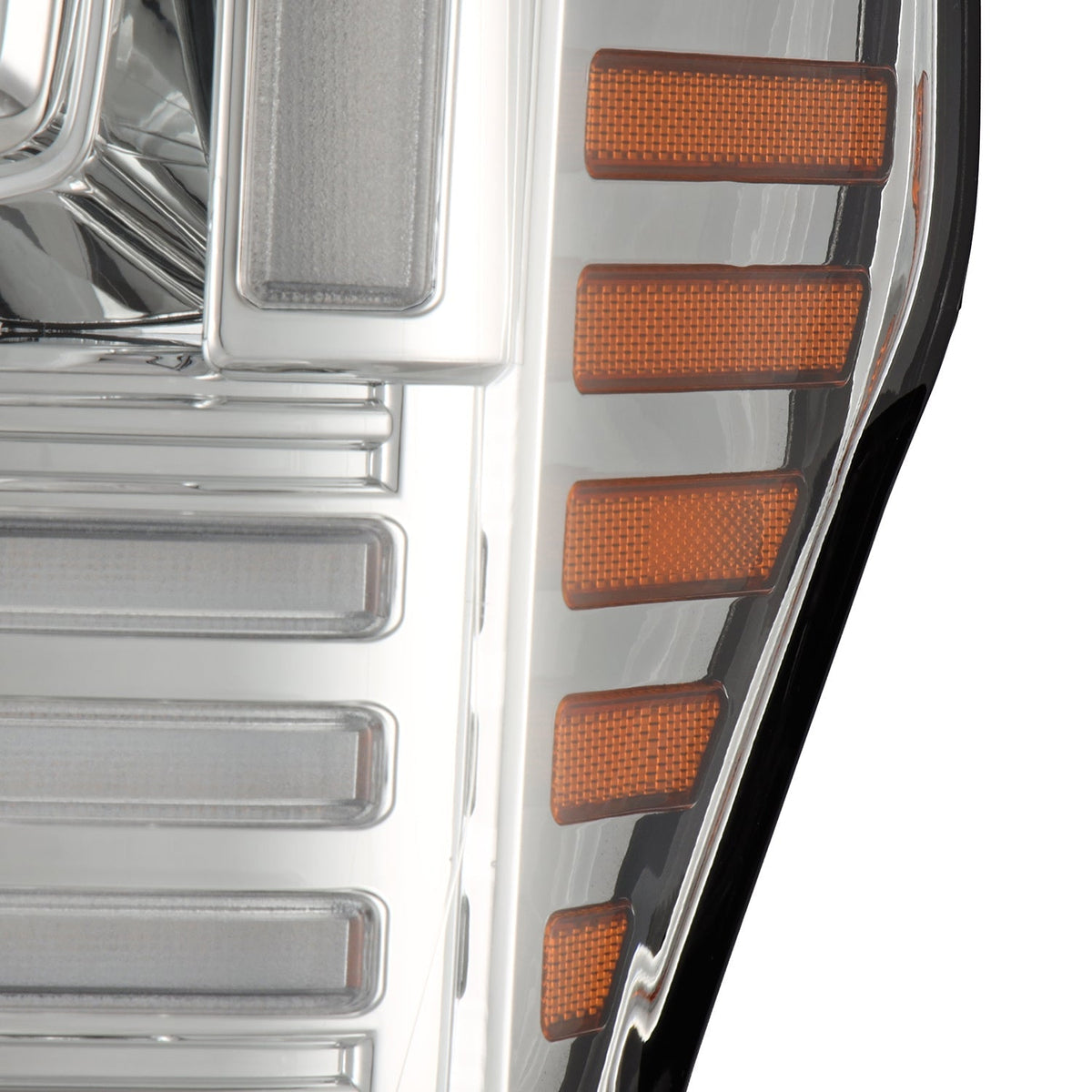 AlphaRex 20-22 Ford F-250/350/450/550 SD LUXX-Series LED Proj Headlights Chrome w/SS & SBDRL - 880342 for 2020-2022 Ford F 25