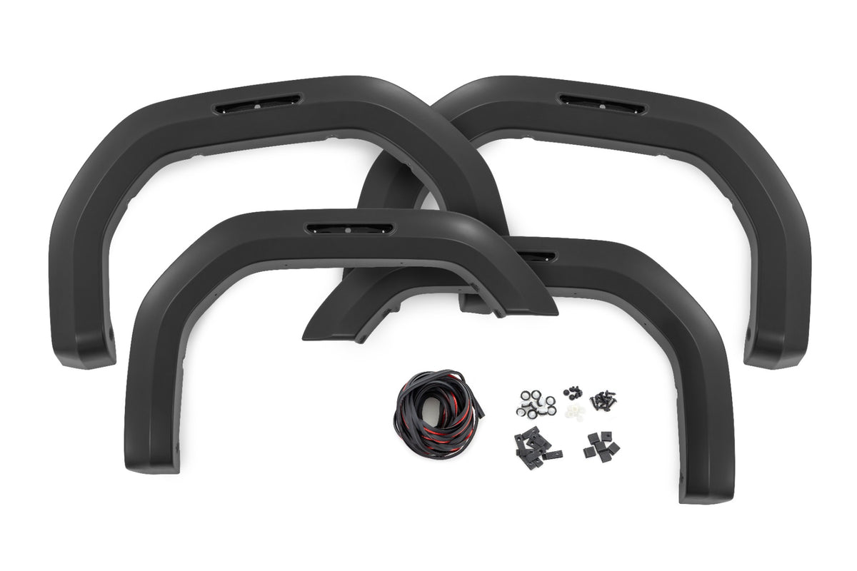 Rough Country - Fender Flares - Sport - 5IS Silver Ice - GMC Sierra 2500 HD/Sierra 3500 HD (20-25) - S-G11912-5IS by Rough Co