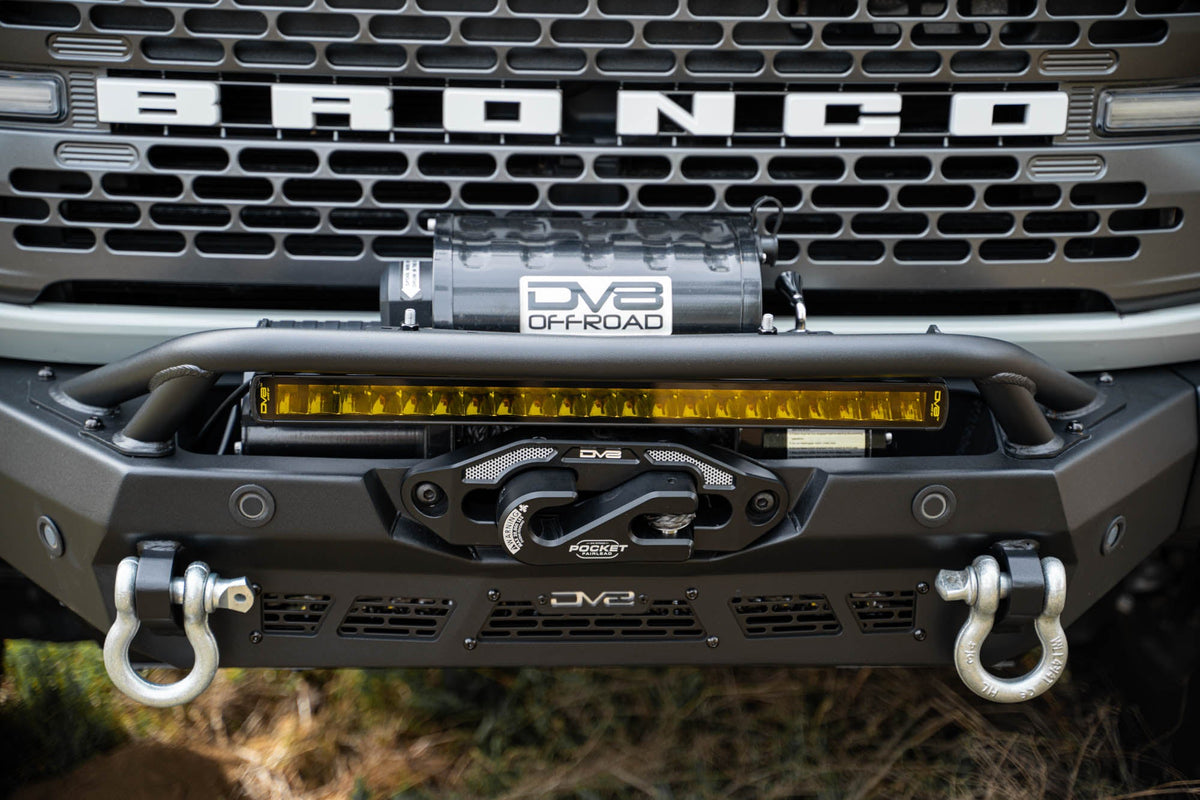 DV8 Offroad - 20-Inch Elite Series Amber LED Light Bar | Single Row - BE20SW105W-A