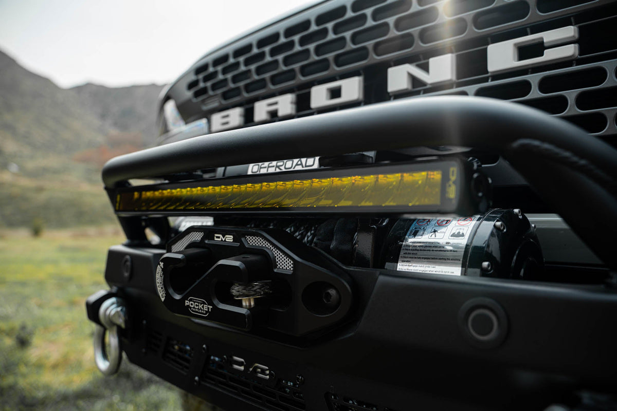 DV8 Offroad - 20-Inch Elite Series Amber LED Light Bar | Single Row - BE20SW105W-A