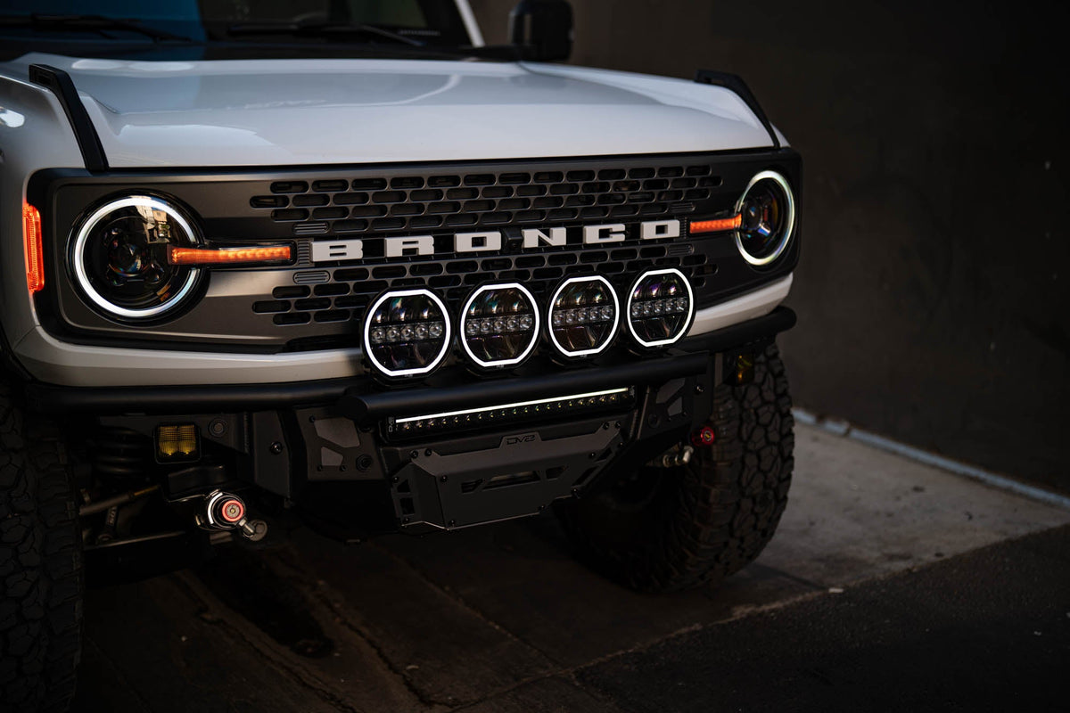 DV8 Offroad - 20-Inch Halo Elite Dual Row Light Bar w/ Accent Light - BE20EW200W-H