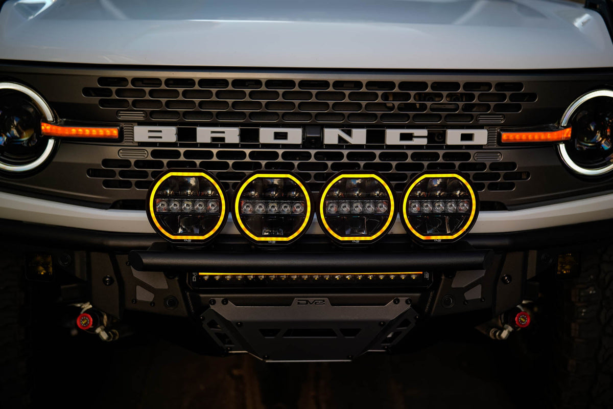 DV8 Offroad - 20-Inch Halo Elite Dual Row Light Bar w/ Accent Light - BE20EW200W-H