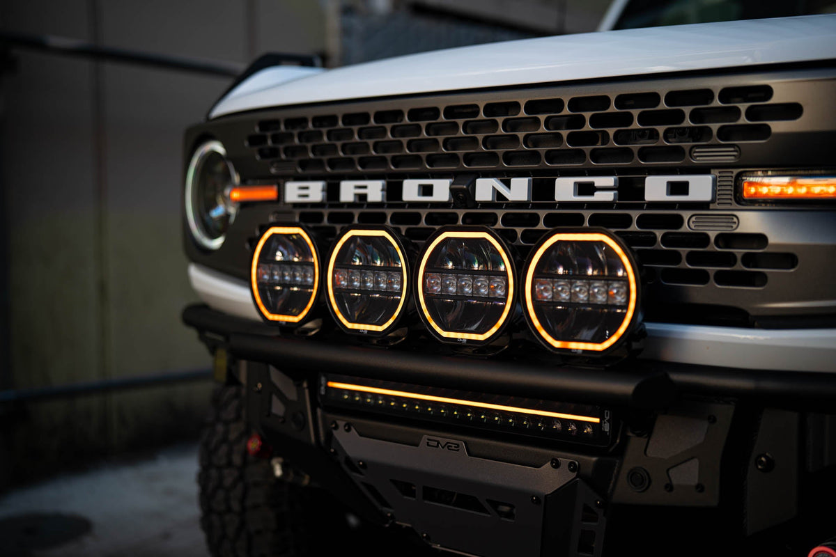 DV8 Offroad - 20-Inch Halo Elite Dual Row Light Bar w/ Accent Light - BE20EW200W-H