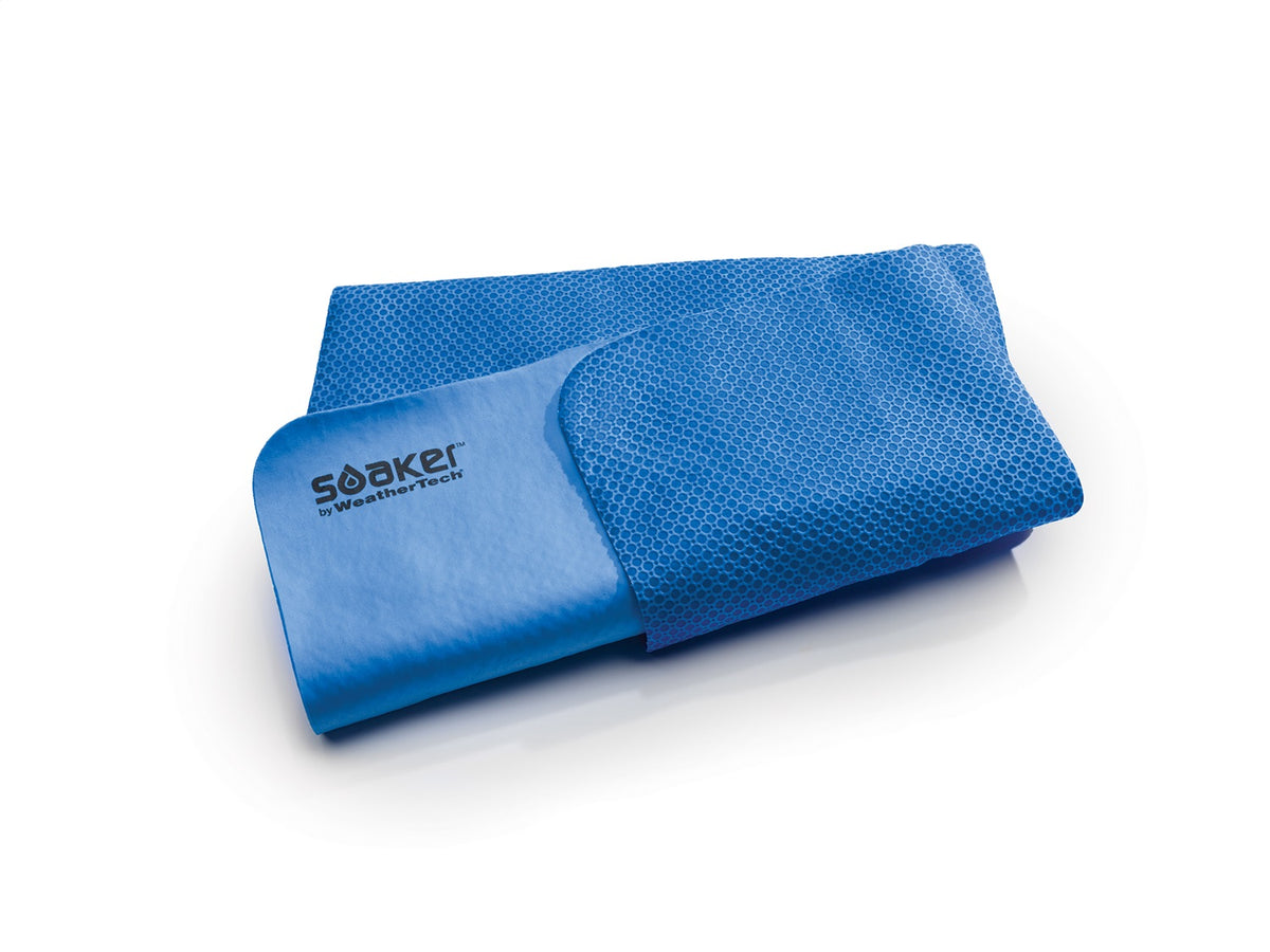 Weathertech - Soaker™ - Blue Drying Towel w/Clear Polycarbonate Storage Box - 8ASOAKER2