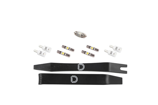 Diode Dynamics 16-23 Toyota Tacoma Interior LED Kit Cool White Stage 1 - DD0505 for 2016-2023 Toyota Tacoma - front view