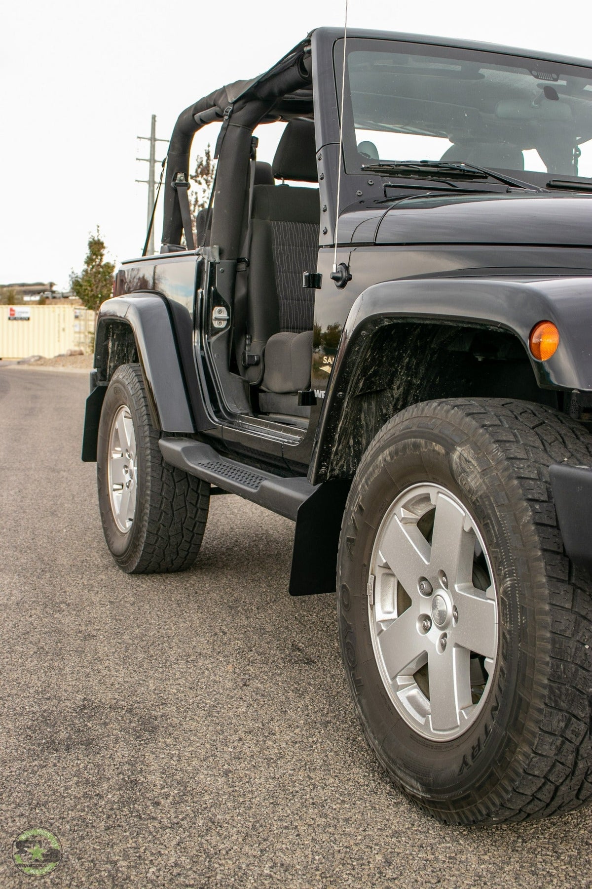 RokBlokz - Jeep Wrangler (JK, JKU) 2007-2018 Quick Release Mud Flaps - FRONT ONLY