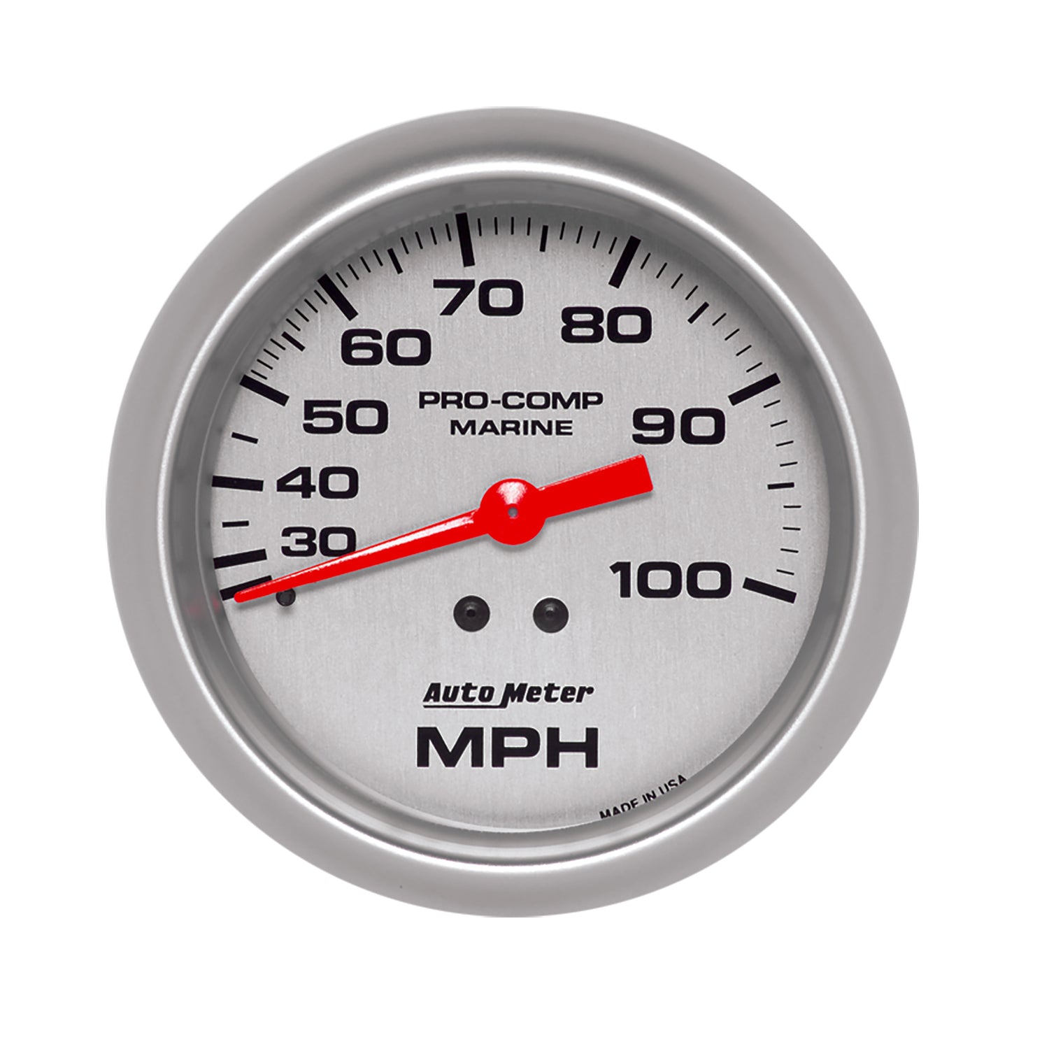 Autometer Marine Silver Mechanical Speedometer - 200754-33