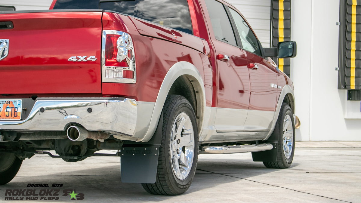 RokBlokz -  RAM 1500/2500/3500 (4th Gen) 2010-2018 Step-Back Mud Flaps