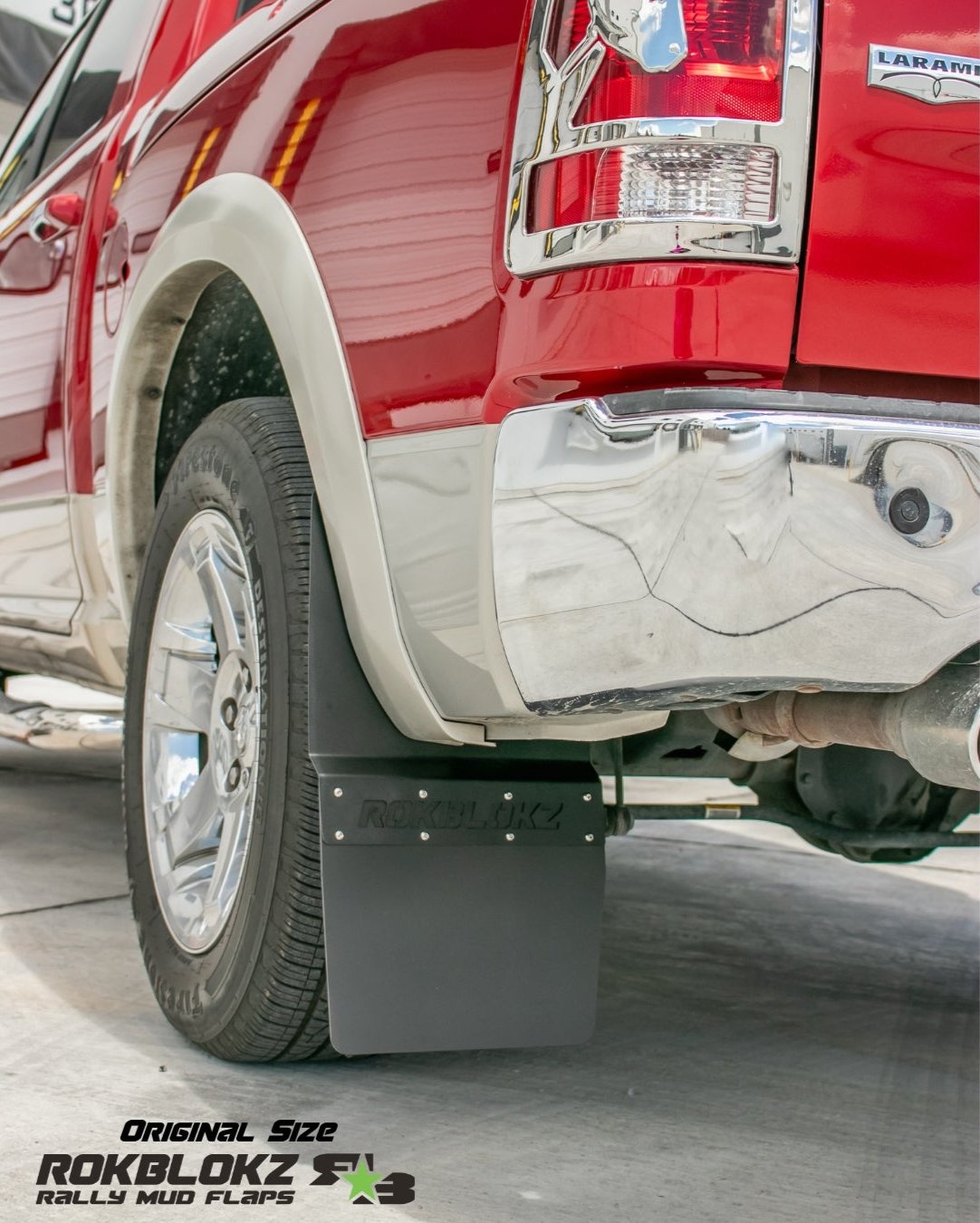 RokBlokz -  RAM 1500/2500/3500 (4th Gen) 2010-2018 Step-Back Mud Flaps
