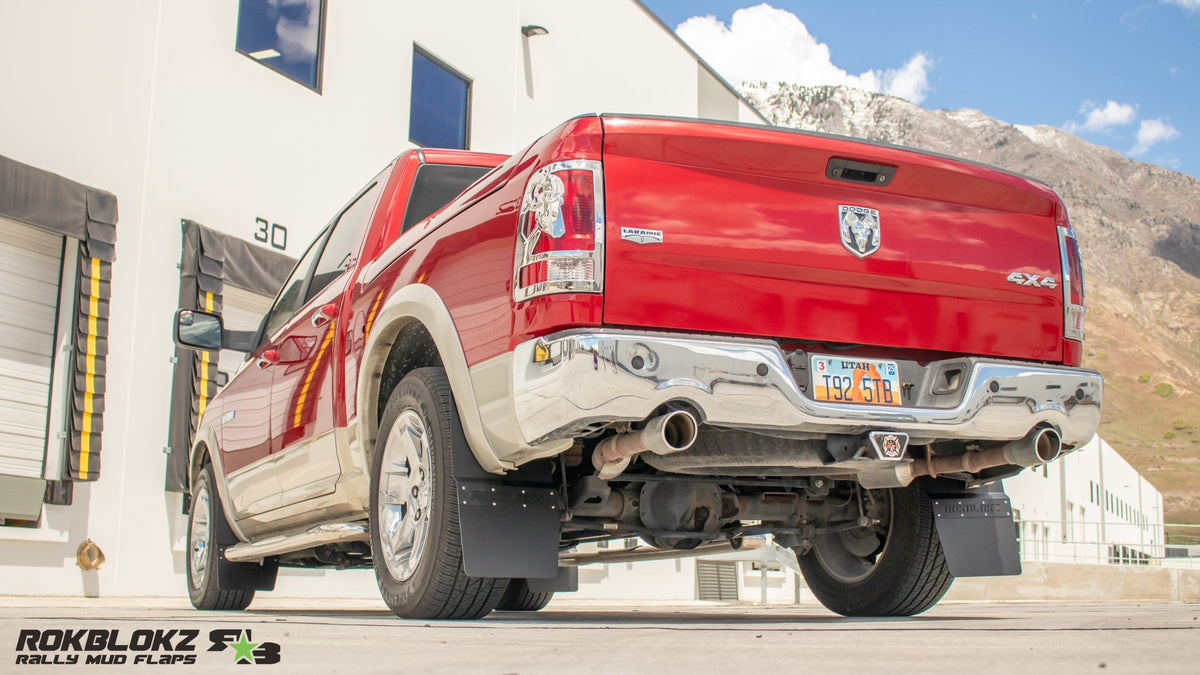 RokBlokz -  RAM 1500/2500/3500 (4th Gen) 2010-2018 Step-Back Mud Flaps