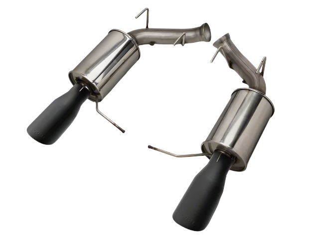 Roush - 2011-2014 Roush Mustang GT Black-Tip Axle-Back Exhaust - 421127-BLK