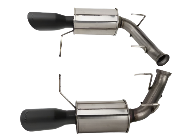 Roush - 2011-2014 Roush Mustang GT Black-Tip Axle-Back Exhaust - 421127-BLK