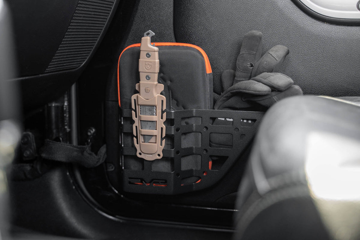 DV8 Offroad - 2011-2018 Jeep Wrangler JK | Front Door Pocket Molle Panels - MPJK-05