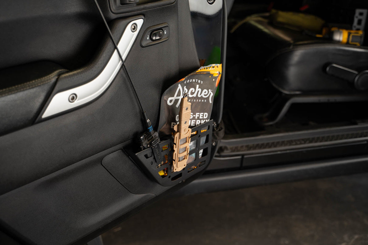 DV8 Offroad - 2011-2018 Jeep Wrangler JK | Slim Front Door Molle Pockets - MPJK-07