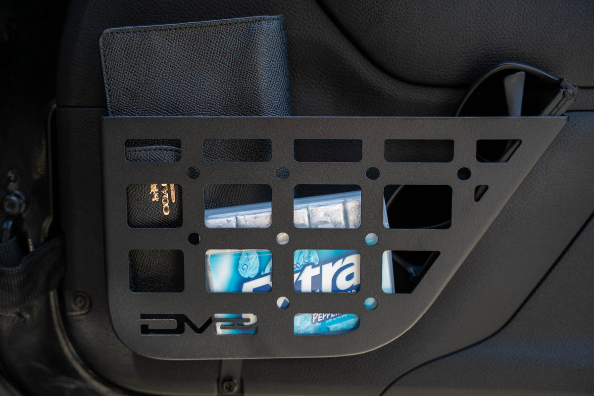 DV8 Offroad - 2011-2018 Jeep Wrangler JK | Slim Front Door Molle Pockets - MPJK-07