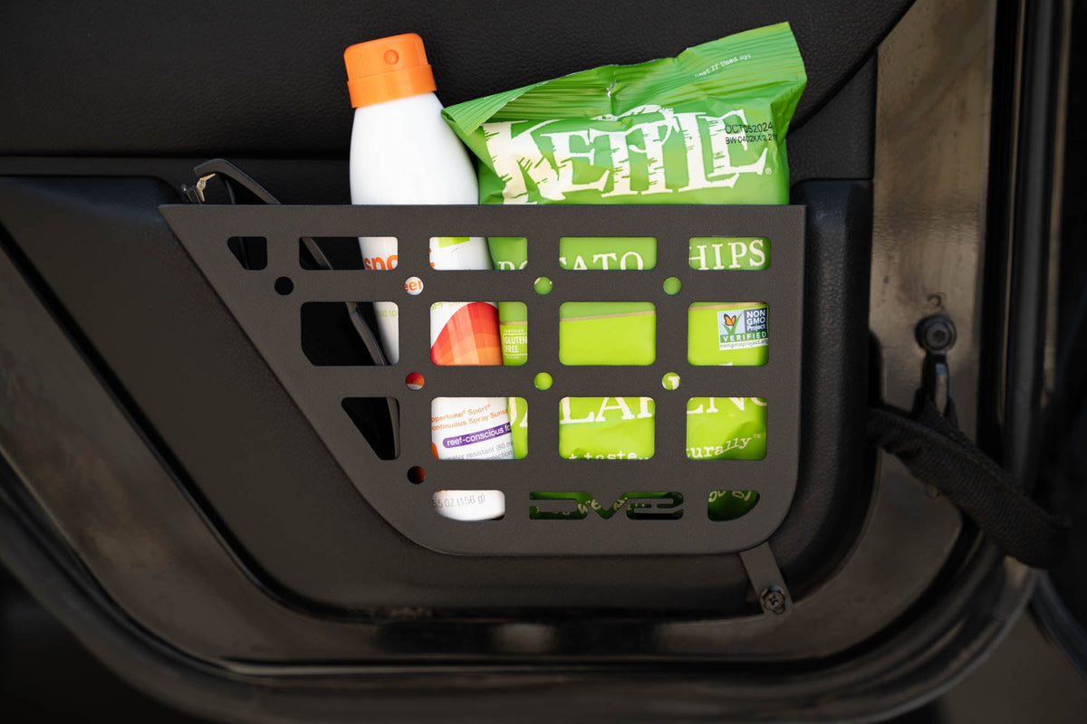 DV8 Offroad - 2011-2018 Jeep Wrangler JK | Slim Rear Door Molle Pockets - MPJK-08