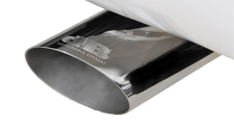 Corsa 2011-2014 Ford F-150 5.0L V8 Polished Sport Cat-Back Exhaust - 24393 for 2011-2014 Ford F 150 - angle view