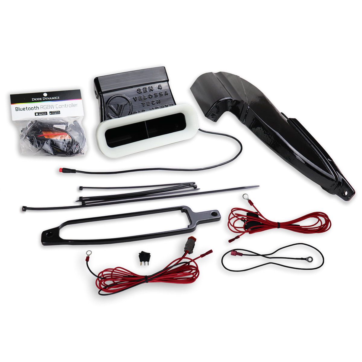 2013-2020 Ford Fusion BIG MOUTH &quot;LIT KIT&quot; Ram Air Intake Snorkel (1.5L/1.6L/2.0L EcoBoost/2.5L/Sport) | Velossa Tech Design