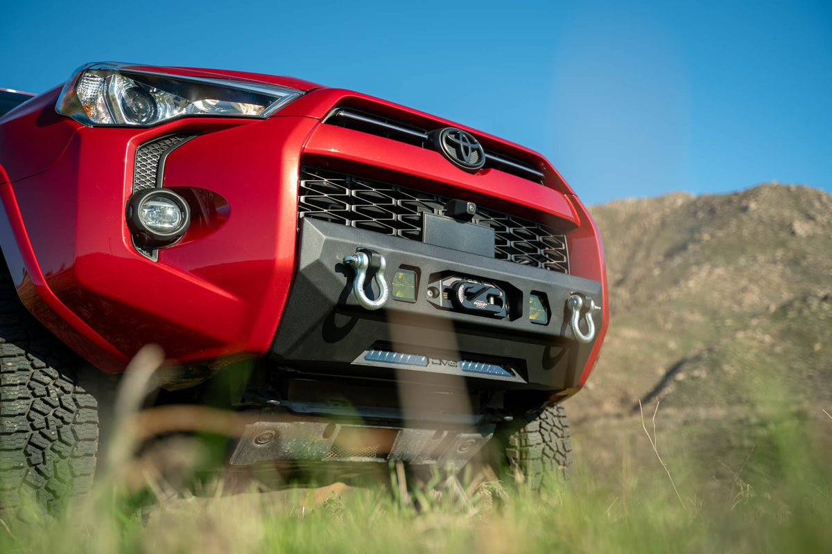 DV8 Offroad - 2014-2024 Toyota 4Runner | Centric Series Winch Front Bumper - FBTF3-02