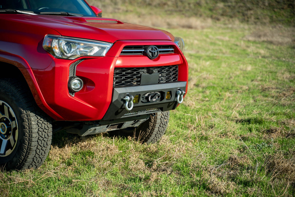 DV8 Offroad - 2014-2024 Toyota 4Runner | Centric Series Winch Front Bumper - FBTF3-02